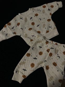 Baby Halloween Quilted Sweatsuit Set