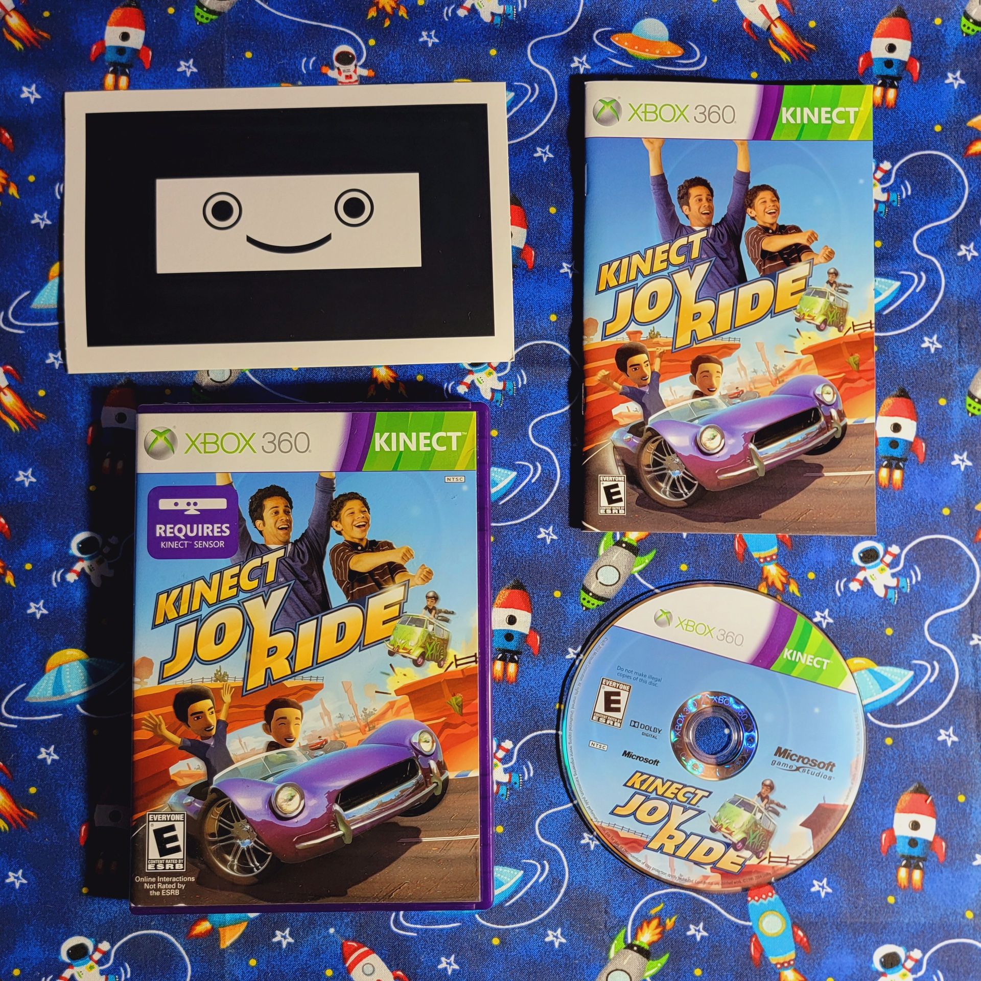 Kinect Joy ride Microsoft Xbox Kinect Xbox 360 Complete CIB W/ Manual & Calibration Card
