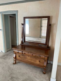 Dresser With Mirror- Vintage