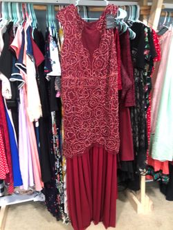 red dress