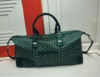 Goyard Green Duffle Travel Bag