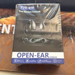 Open Ear Earbuds Wireless Bluetooth, Old Black