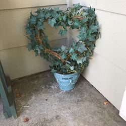Heart Topiary Fake Plant