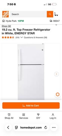 GE fridge new in box