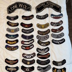34 Years Of Harley patches 