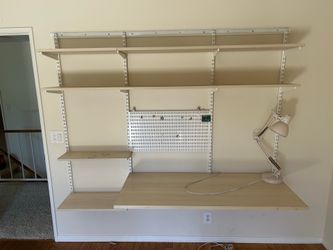 Elfa Shelving Desk System