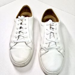 Vince Camuto White Leather Men's Sneakers Mens Size 10.5