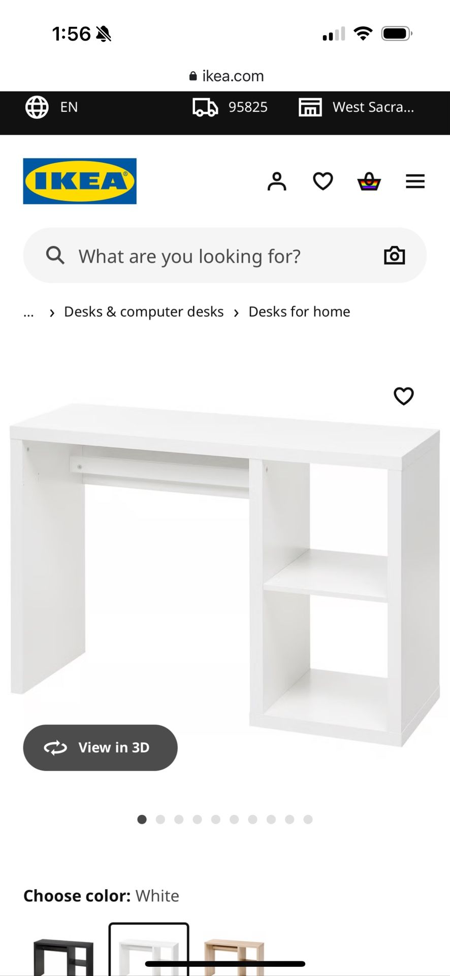 Ikea white desk