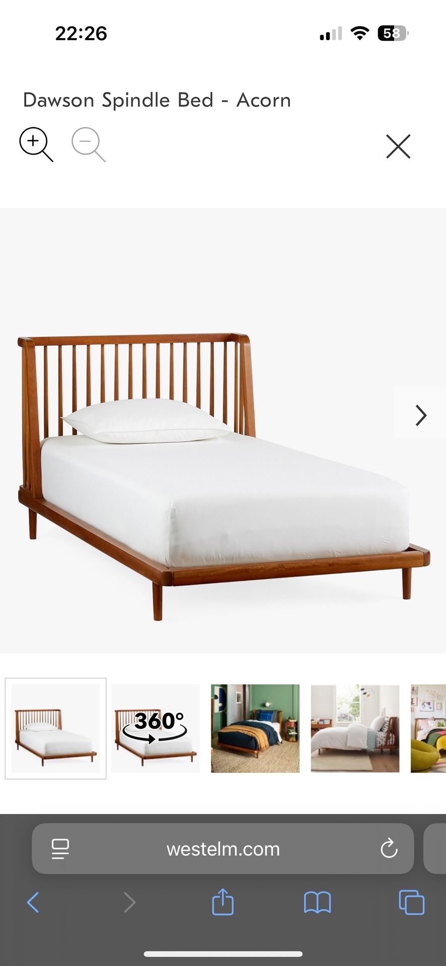 Twin West Elm Bed