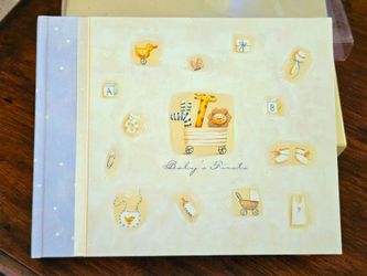 NEW Baby Book CR Gibson Baby's First Keepsake Die Cut Memory Photo Picture Album Book