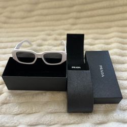 White Prada sunglasses