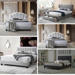 Queen Bed frame not including mattress