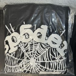 Sp5der Black OG Web Hoodie SS24