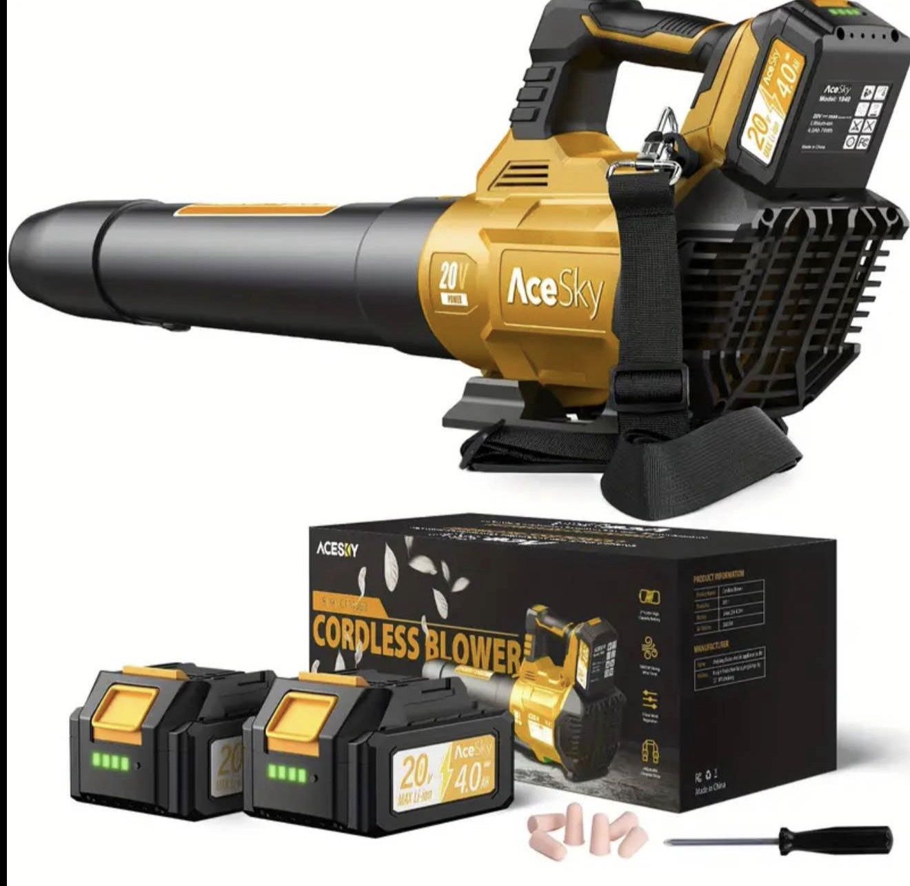 Cordless Electric Leaf Blower – Heavy-Duty & Powerful