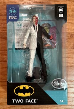 Mcfarlane Two-Face Platinum DC Digital Silver Age Sealed Beautiful $80