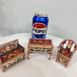 HandCrafted Asian Chinese Furniture Table Chair jewelry box