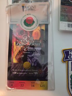 2 USC 2004 Rose Bowl Collectible Tickets Available
2004  90th Rose Bowl Game ticket Stubs + Lanyards