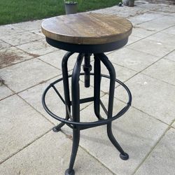 Industrial Pine Stool
