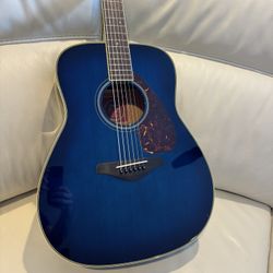 Yamaha Blue Fg720s 00B With Hard shell Case 