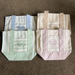 New Trader Joe’s Striped Mini Tote Bag