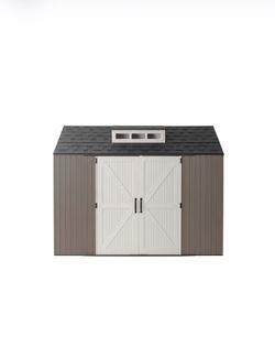 Rubbermaid 10.5 ft x 7 ft Resin Storage Shed – Disassembled