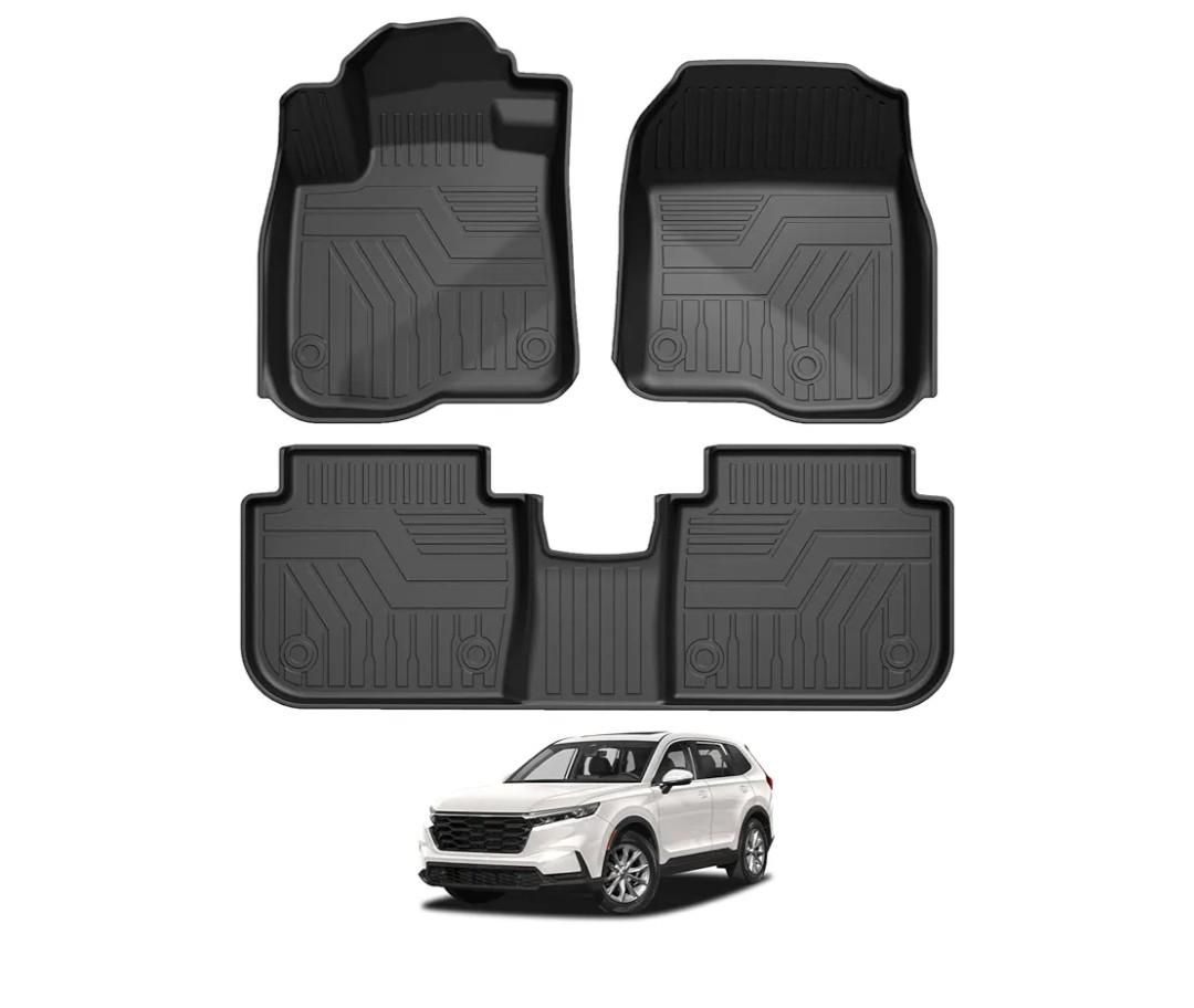 Falafa Floor Mats for Honda CRV 2025 2024 2023 (Include Hybrid), TPE All Weather Protection Floor Liners for Honda CR-V Hybrid Accessories,1st & 2nd R