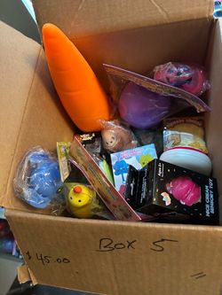 Box 5 a mixture of squishy