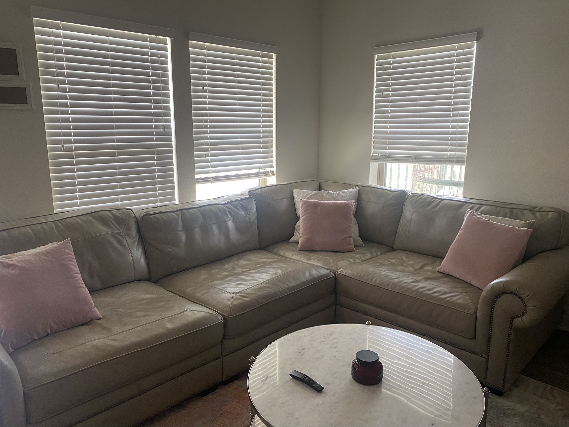 Leather Sectional