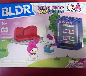 BLDR Bow Vending Machine Hello Kitty & Friends 120pc 8+ For  0112