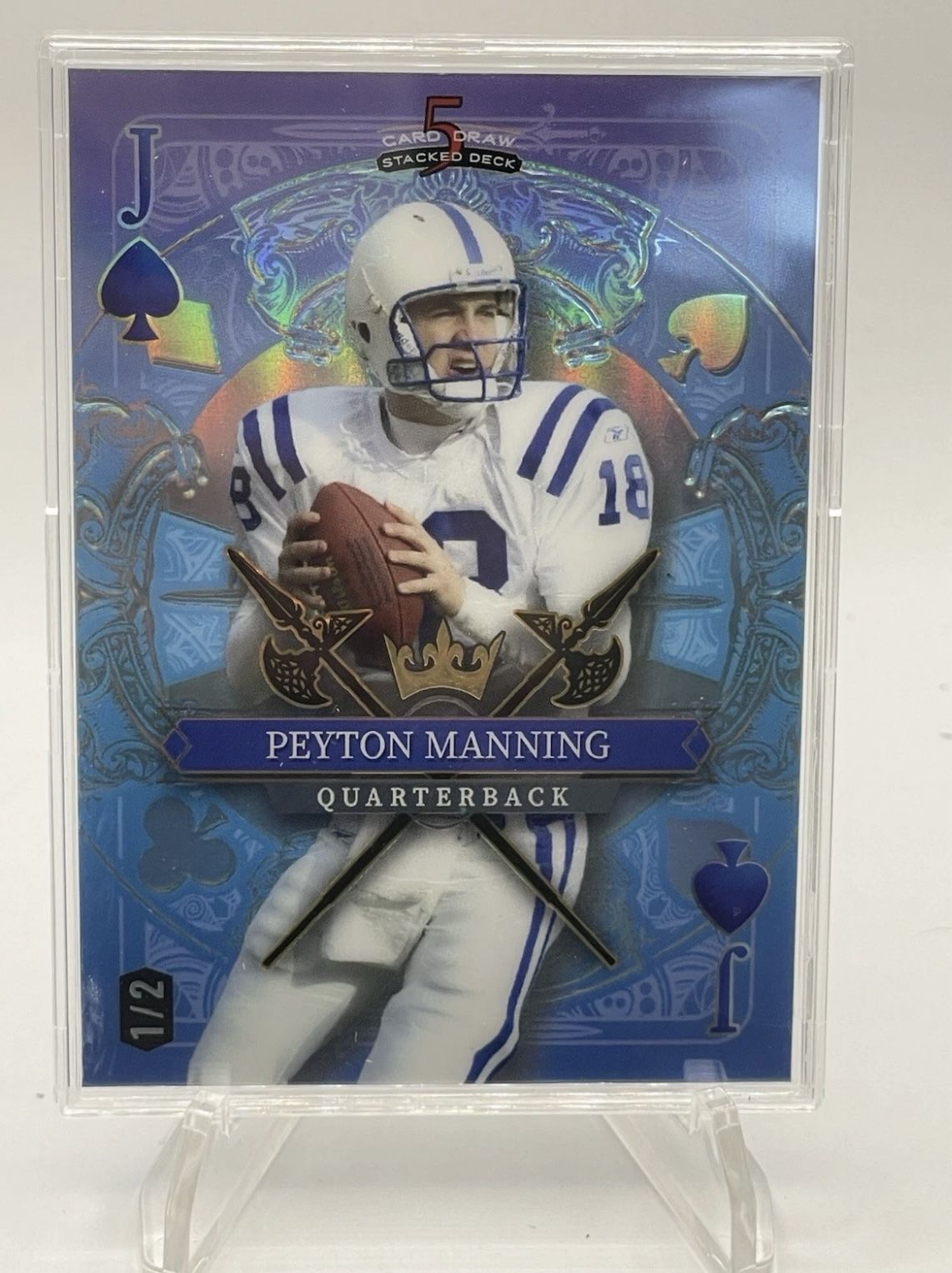 Payton Manning Wildcard Numbered 1/2 Color Match