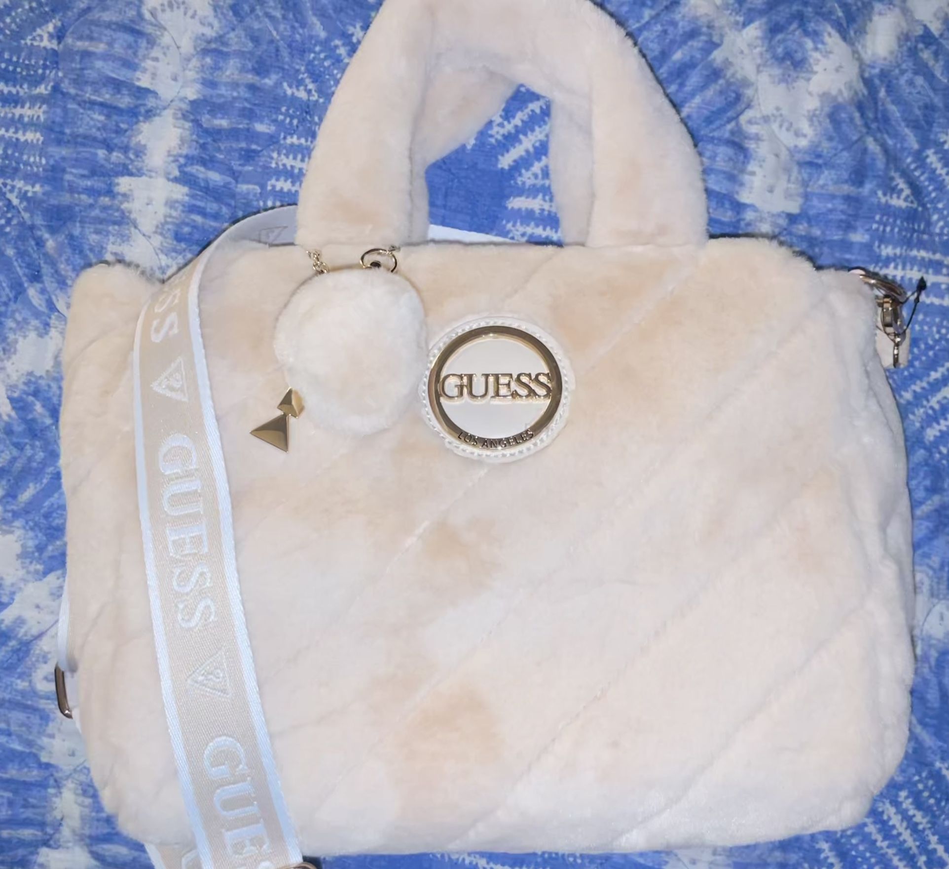 Y2K Fluffy Guess Purse