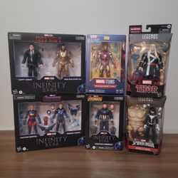 Marvel Legends Infinity Saga Iron Man Spiderman Captain America Figure Bundle