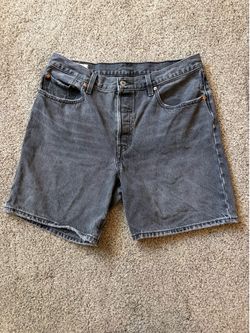 Vintage Levi’s 501 Big E Men’s Denim Shorts W31 Cutoff Jorts Grey Denim