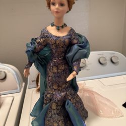 Porcelain Peacock Doll