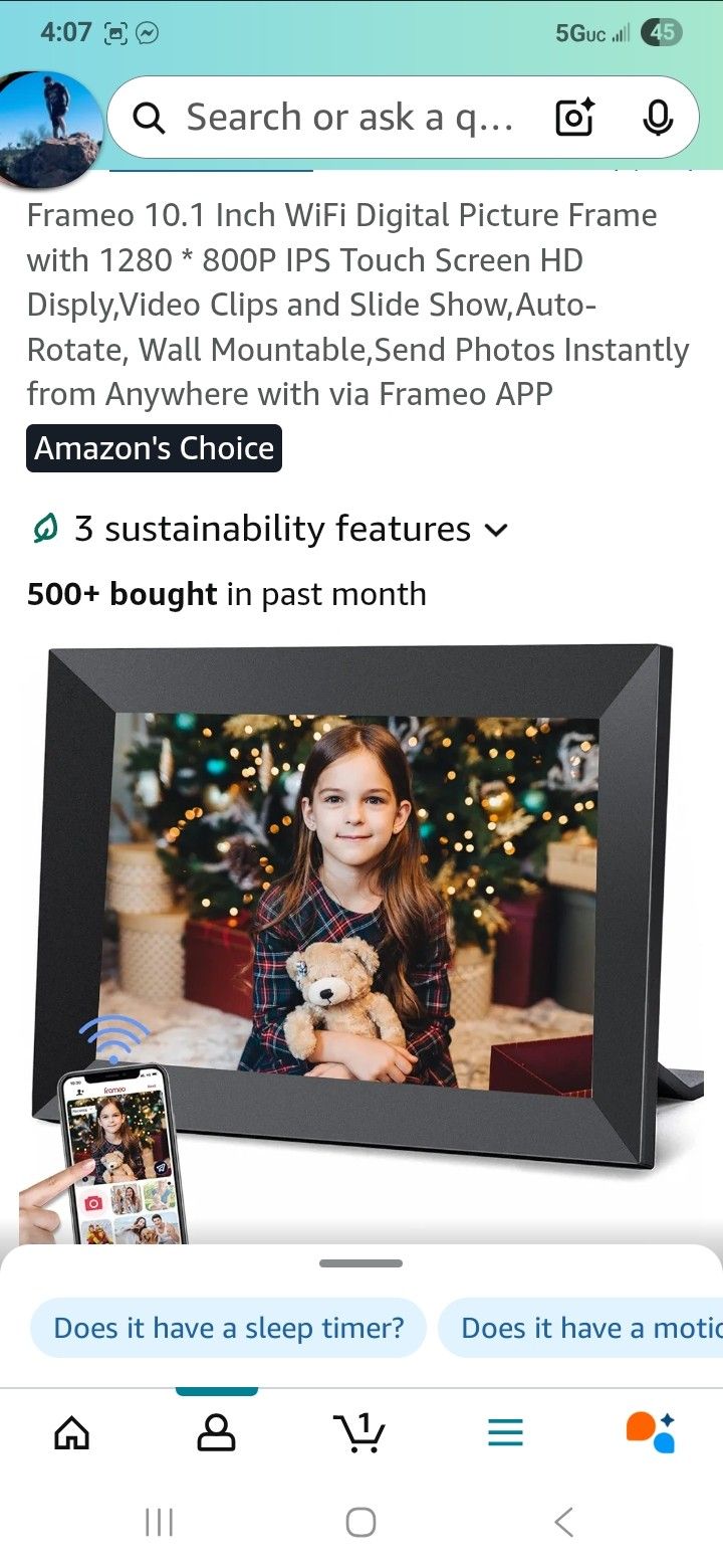 Digital Frame WiFi 10.1in