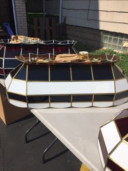 Stained glass Tiffany style lights bar lights