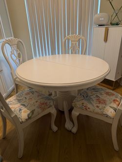 Farmhouse table and chairs
