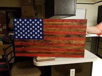 Rustic handmade flag