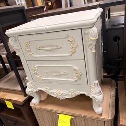 European Baroque Nightsta nd with Drawers