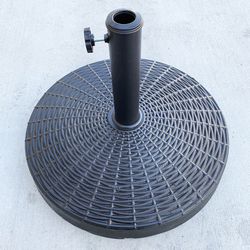 (New) $40 Heavy Outdoor Patio Garden Umbrella Base, Weight 55lbs, Wide 20” 