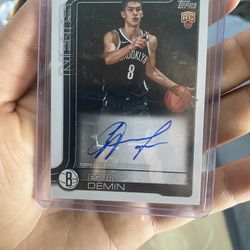 2025 Topps NBA Egor Demin *on Card* Auto 
