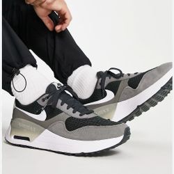 Nike Air Max Systm GS Dark Smoke Gray Flat Pewter Big Kid's Shoes.
