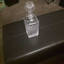 Vintage Crystal Glass Whiskey Decanter