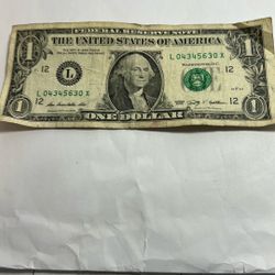 “x” Federal Reserve Note