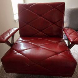 Red Manual Recliner Chair