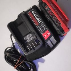 Craftsman Battery Charger With A Battery 