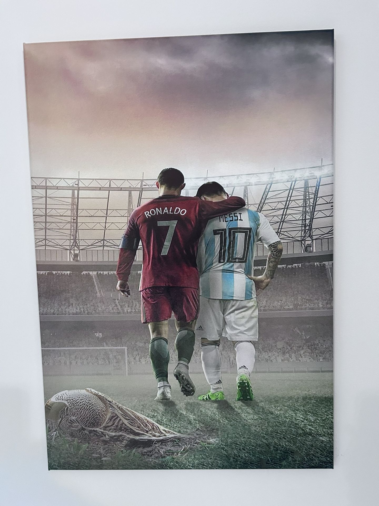 Messi And Ronaldo Canvas