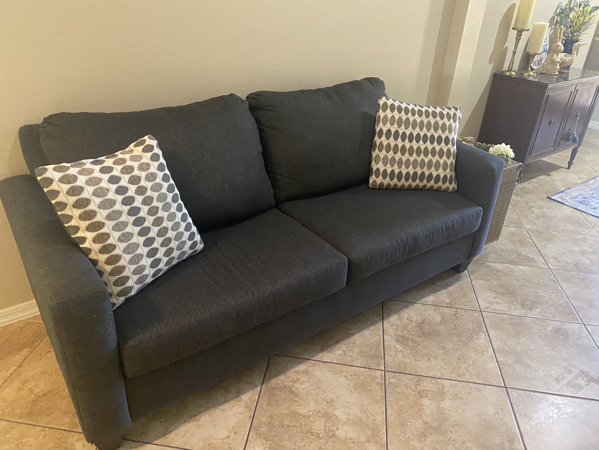 Like New - Charcoal grey Sofa/couch