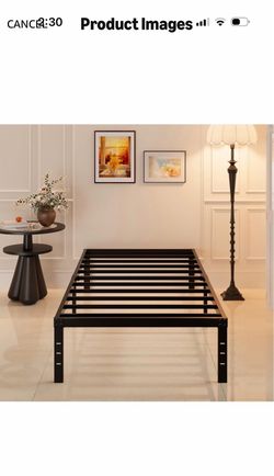 Twin xtra long bed frame with mattress