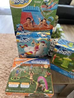 Swimming Floaters, Sprinklers, Slip N Slide